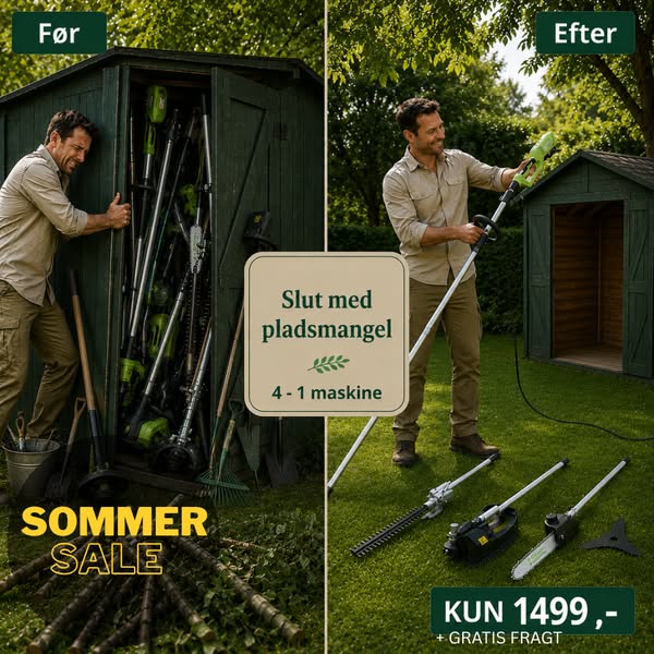 Sommerudsalg hos Dktrimmer - 230v multimaskine KUN 1499