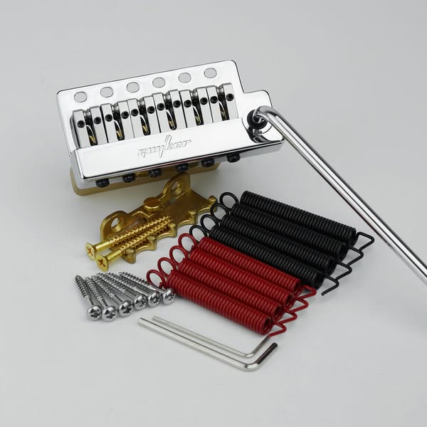 Guyker GG1009A-T 6-Point Tremolo Bridge with Brass Saddles Strat Style Electric Guitar