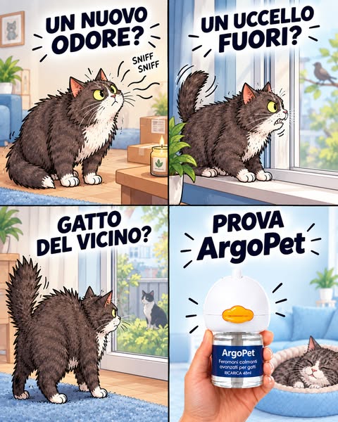 Aiuta il tuo gatto a vivere senza stress con Argopet.