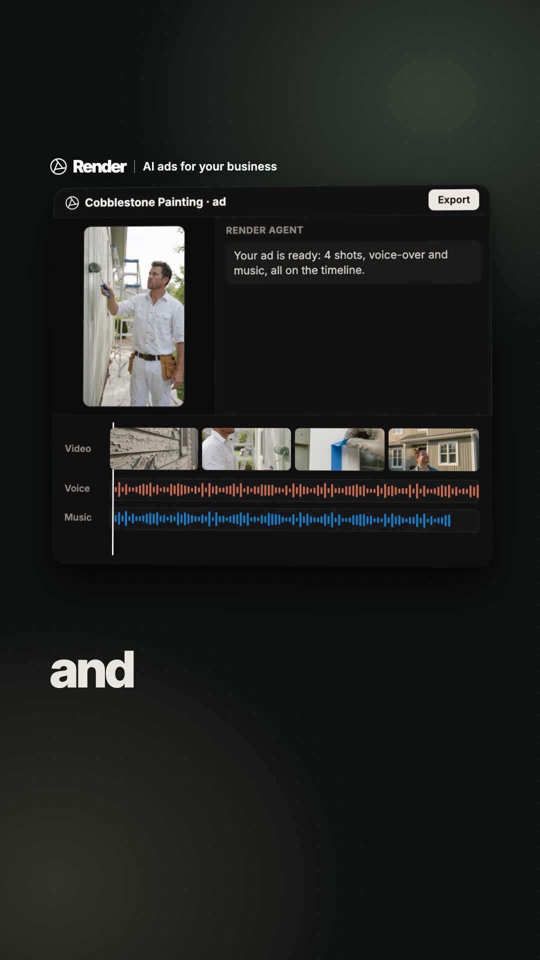 AI Video Ads in Minutes.