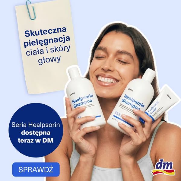 Twoje ulubione produkty Healpsorin teraz znajdziesz w DM