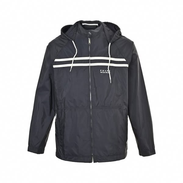 Contrast Stripe Heritage Re-Nylon Windbreaker