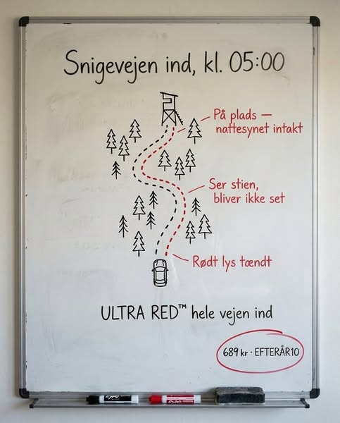 1.000 lumen. Op til 69 timer.
