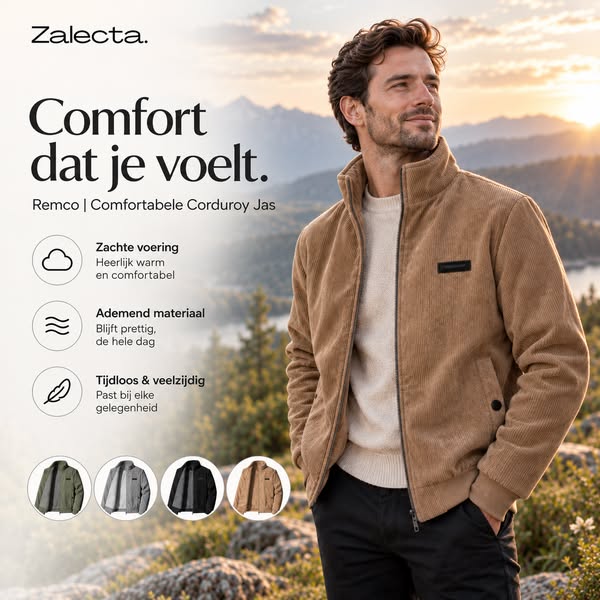 Remco Corduroy Jas | Nu €69,95