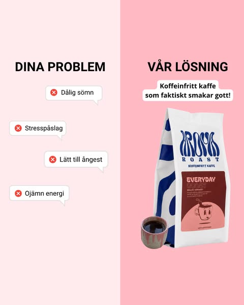Upptäck vårt koffeinfria kaffe