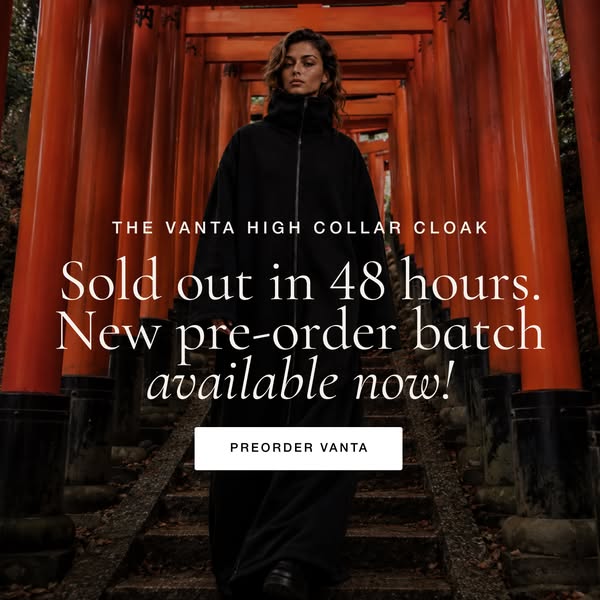 Meet Vanta: The High Collar Cloak Everyone’s Talking About
