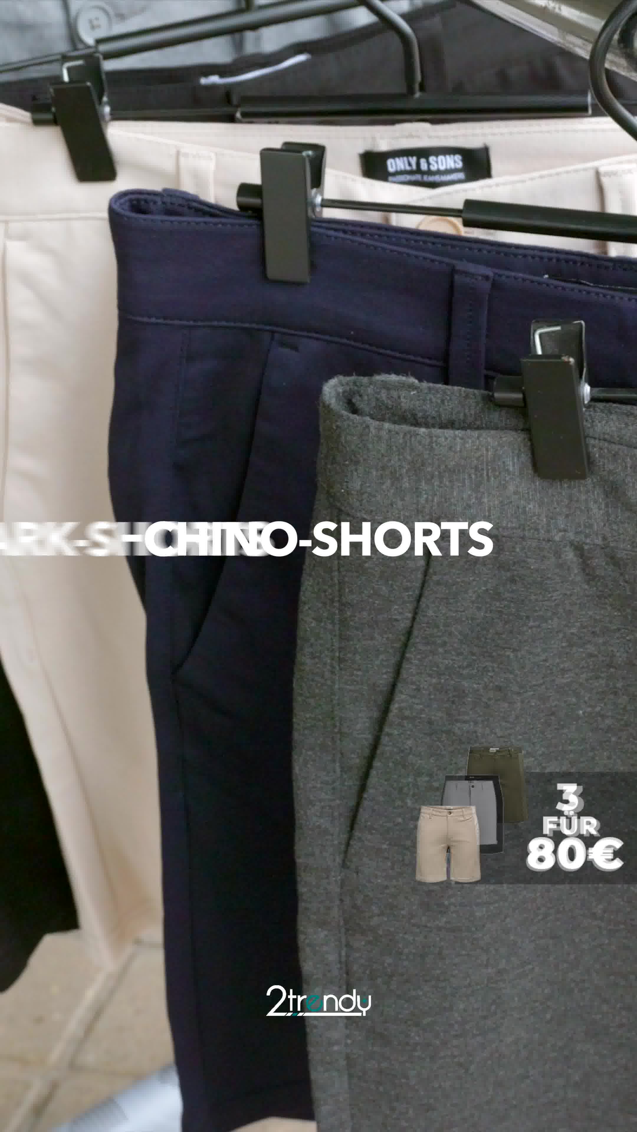 3 Shorts für 80€