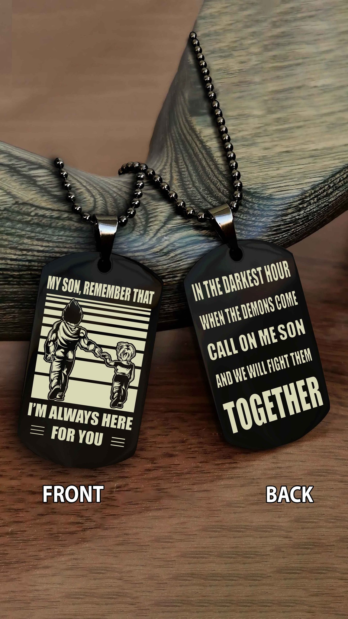 Dog tag Dad to Son