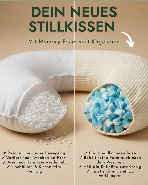 Memory Foam statt Kügelchen - der Unterschied