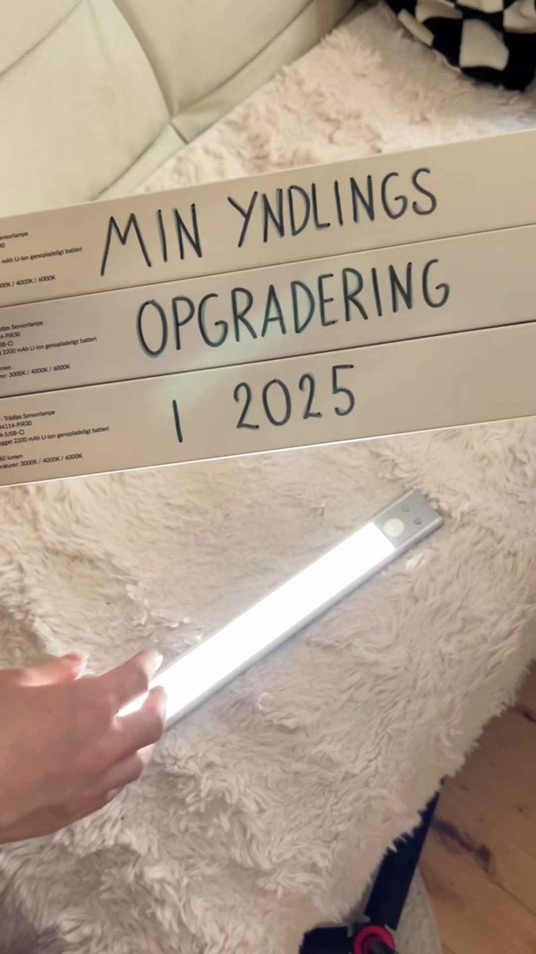 Automatisk lys i mørket