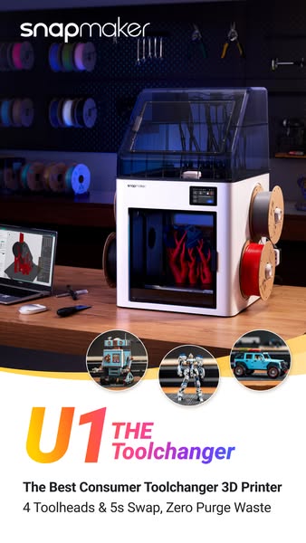 Snapmaker U1: THE Consumer Toolchanger 3D Printer.