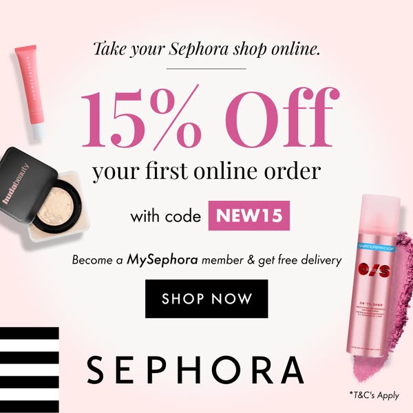 Your First Online Haul: 15% Off