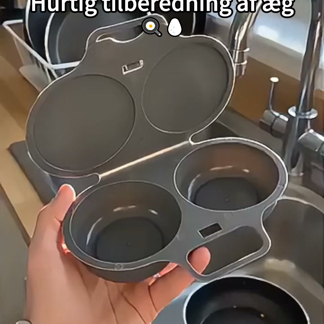 Mikrobølge-æggekoger med stænktæt lag
