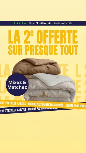 La 2ème couette offerte