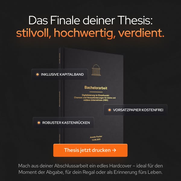 Bachelorarbeit drucken und binden