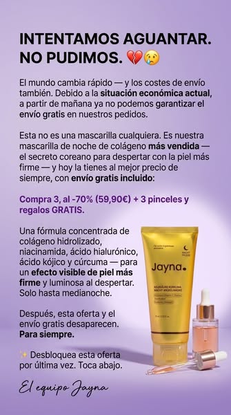 50 % de descuento hoy