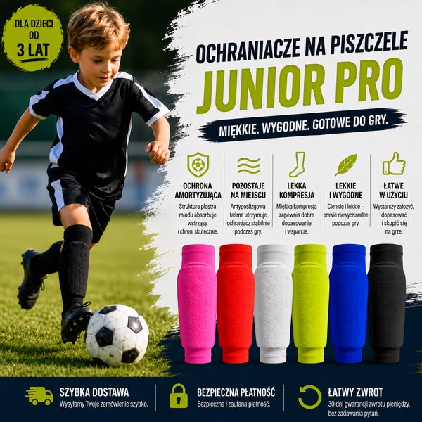 Ochraniacze na piszczele Junior Pro
