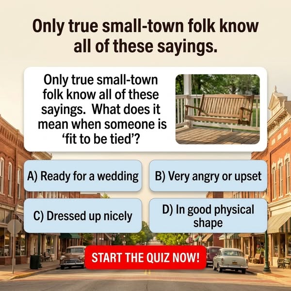 Small Town America Sayings Quiz