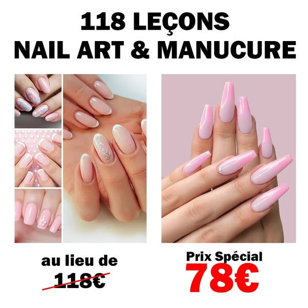 Offre spéciale : 59 leçons techniques + 59 leçons de Nail Art = 79 € au lieu de 118 €