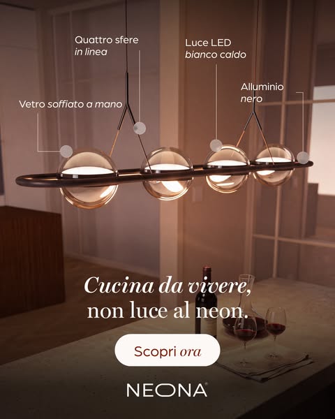 Dimmerabile LED Lampada a sospensione RIVA in Nero | 4-Flammig
