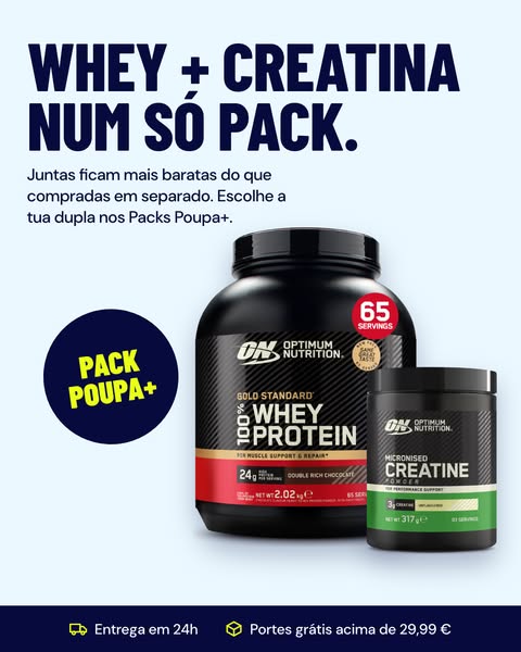 Whey + creatina por menos