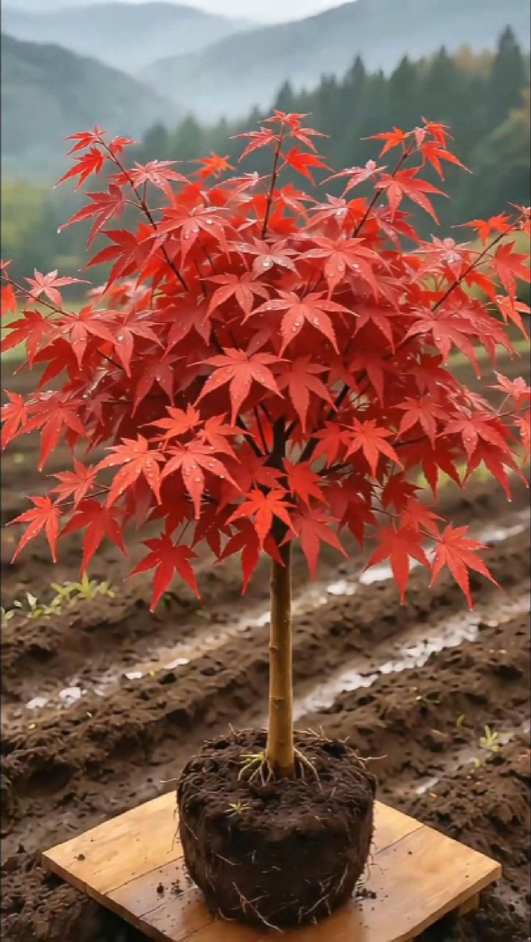Red Dancer Japanese Maple Cuttings — Elegant Red Foliage