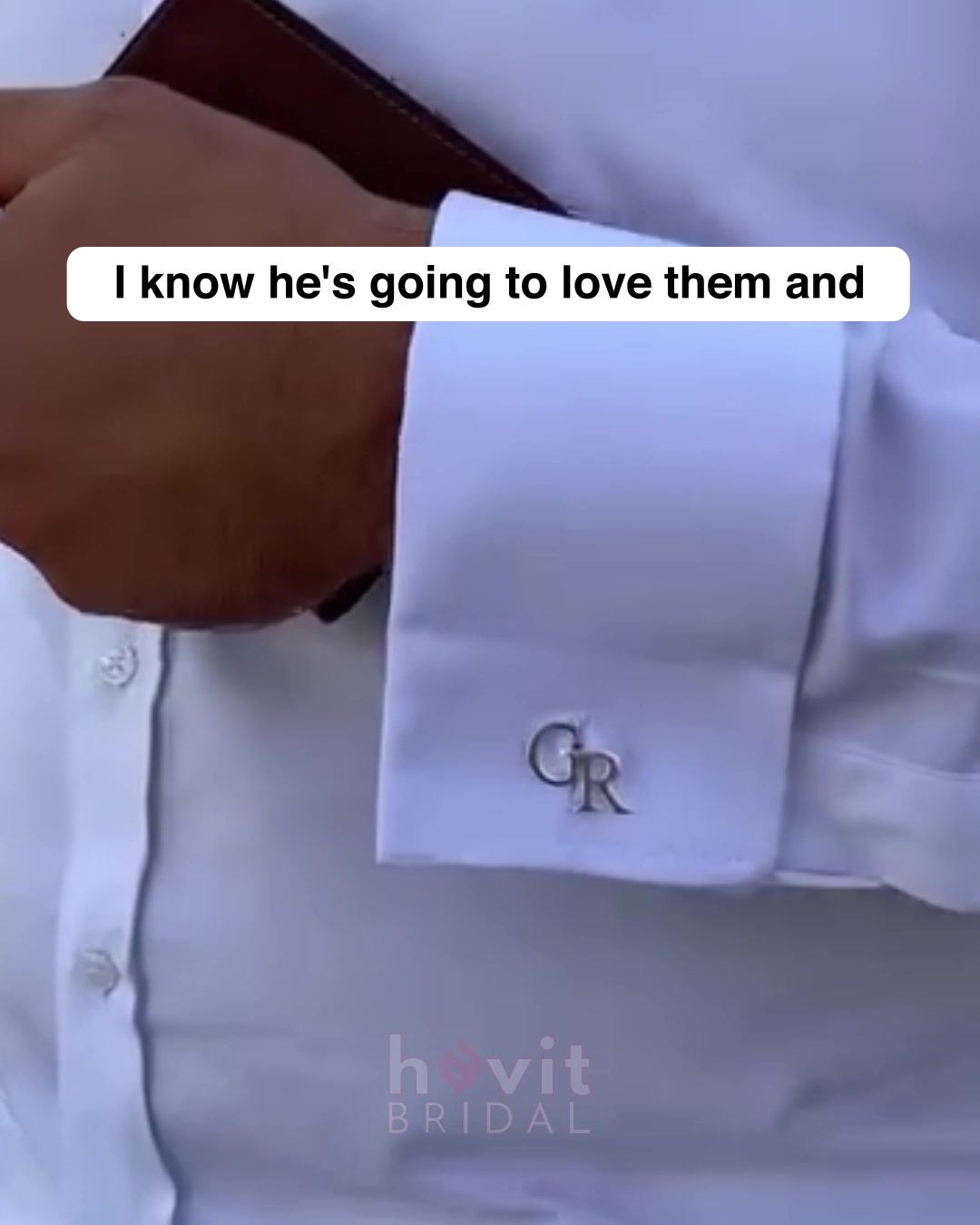 Custom-made Initial Cufflinks