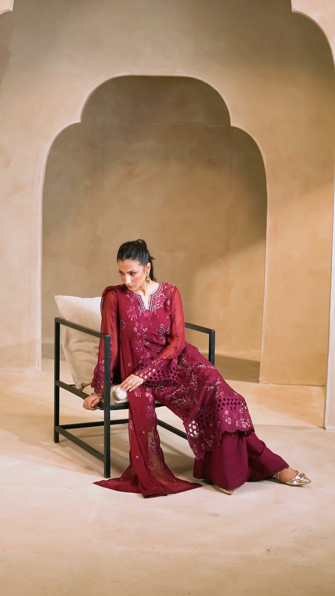 Embroidered Chiffon | Aarzu