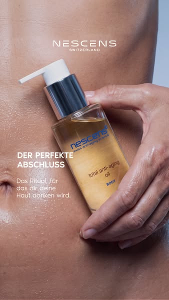 Körperpflege in Form eines Trockenöls