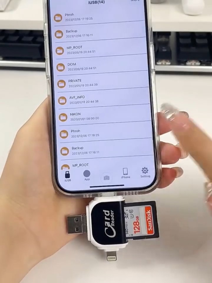 Multi-Port 4 in1 Universal SD TF Card Reader