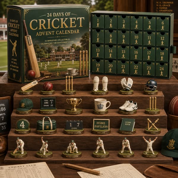 CHRISTMAS KICKOFF 49% OFF - 2026 Days of Cricket Blind Box - 24‑Day Fe