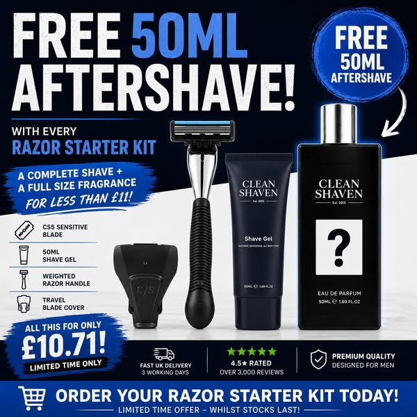 Razor Starter + FREE 50ML AFTERSHAVE!