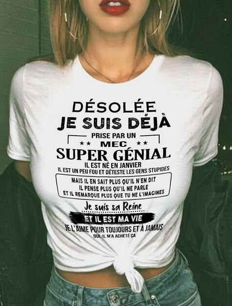 Janvier - Petit ami incroyable né en janvier - Cadeau spécial pour vot