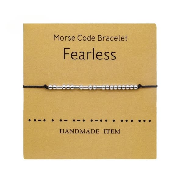 Women's Men's Unisex Morse Code Alphanumeric Couple Bracelet