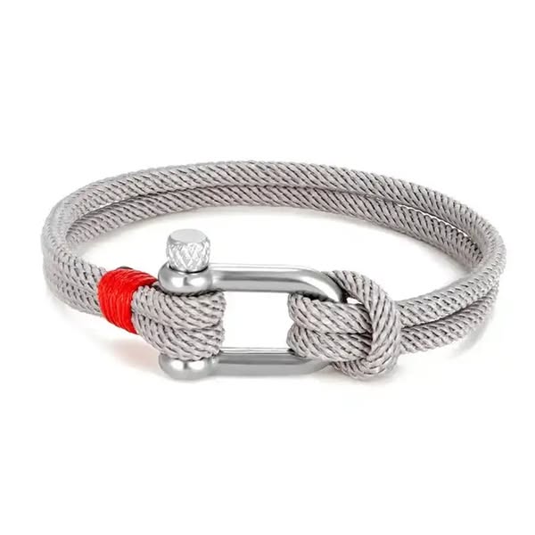 Bracciale Siviglia in Acciaio Inossidabile e Corda