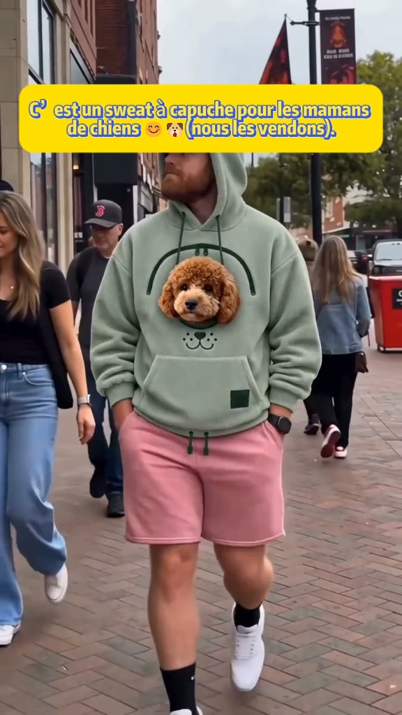 Livraison gratuite Sweat à capuche douillet pour animaux – avec poche intégrée pour chats et petits chiens