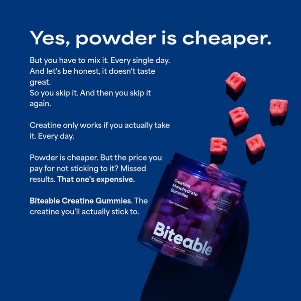 The creatine you'll actually stick to