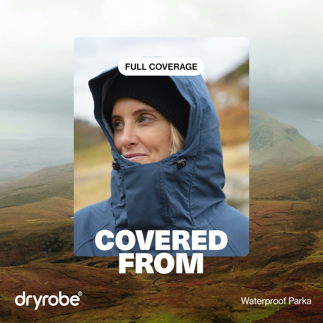 Covered from head to knee.