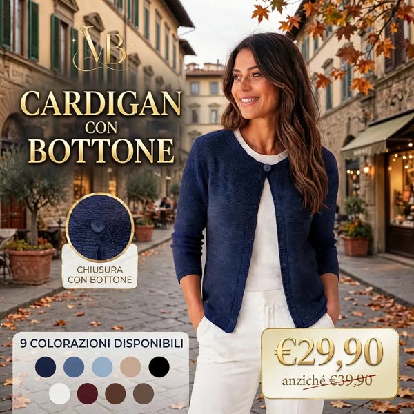 Cardigan con Bottone a €29,90