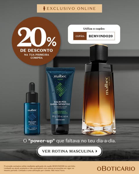 20% de desconto na 1ª compra
