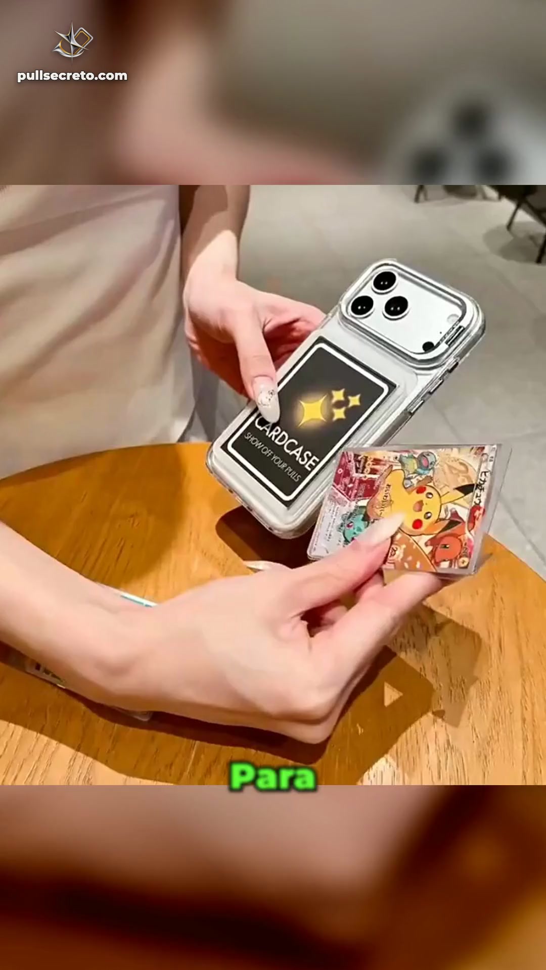 Funda iPhone con hueco para carta TCG