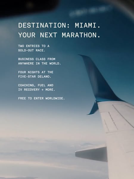 Win 2 entries to the marathon in Miami