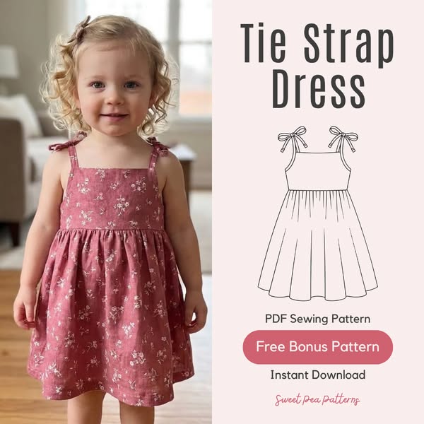90% Off Tie Strap Dress Sewing Pattern