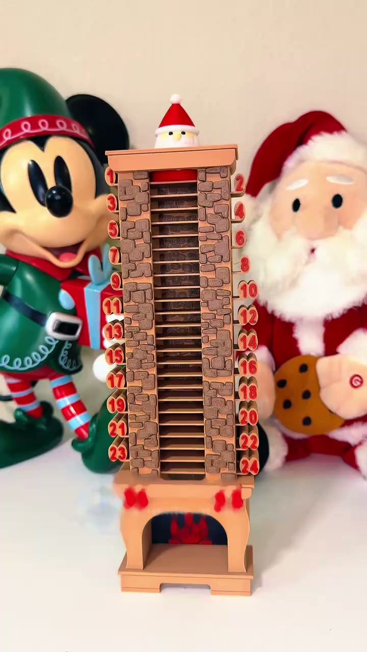 Santa Chimney Advent Calendar – 24-Day Christmas Countdown