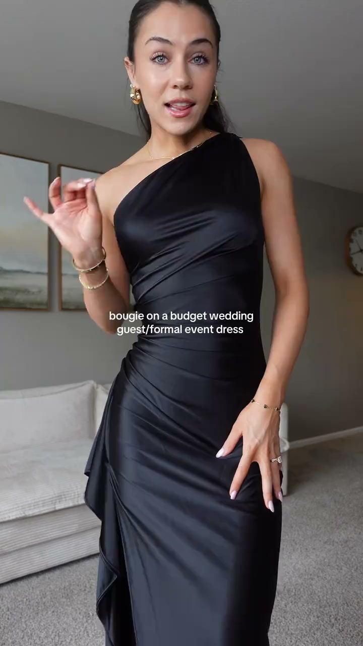The Runa One-Shoulder Gown