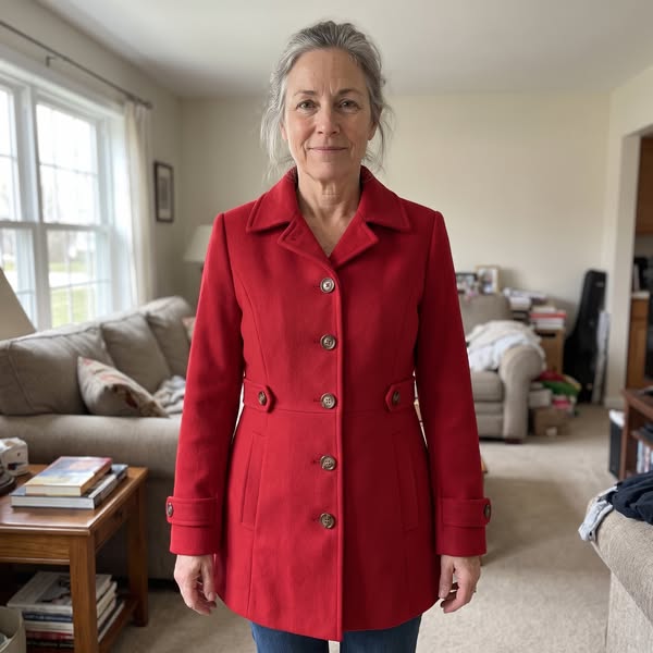 The tailored coat that isn't automatically black.