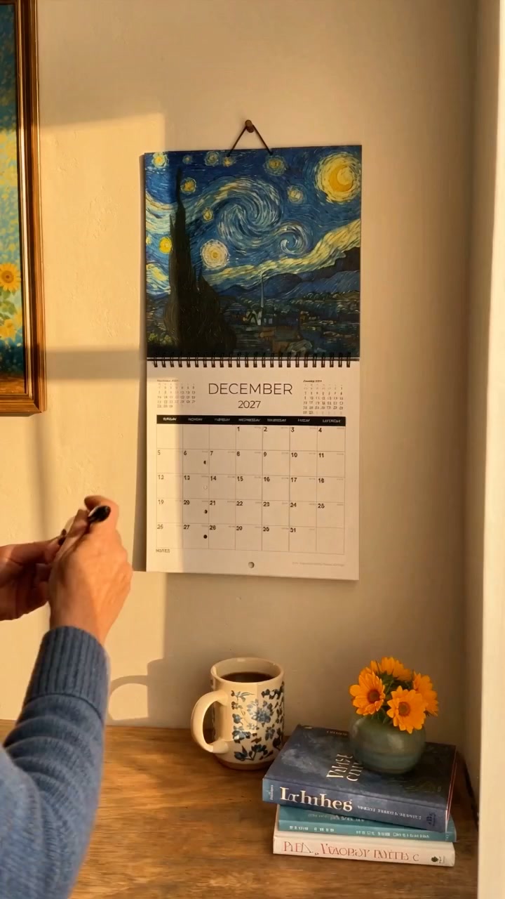 Van Gogh‑Inspired 2027 Wall Calendar
