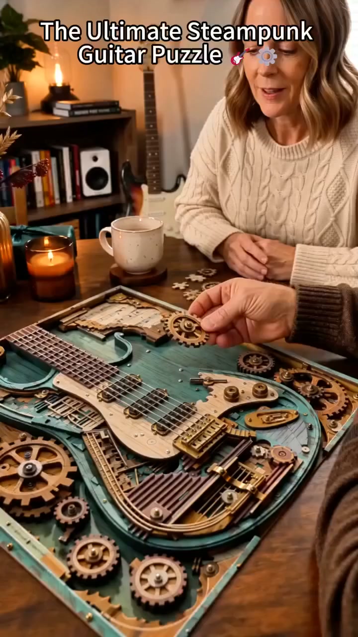 Build Retro Mechanical Beauty, Craft Your One-of-a-Kind Guitar Art!