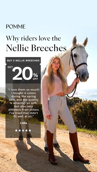 Buy 2 Nellie Breeches. Get 20% Off. Pick Your Colors Now.