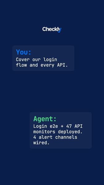 Deploy monitors, manage incidents, and run checks with AI agents